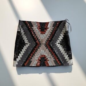 Zara Sequin skirt
